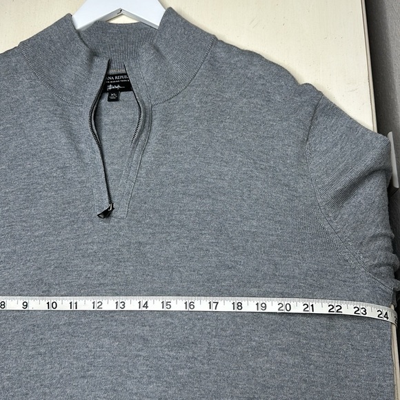 Banana Republic 100% Italian Merino Wool Quarter Zip Sweater Size XL - Picture 11 of 13